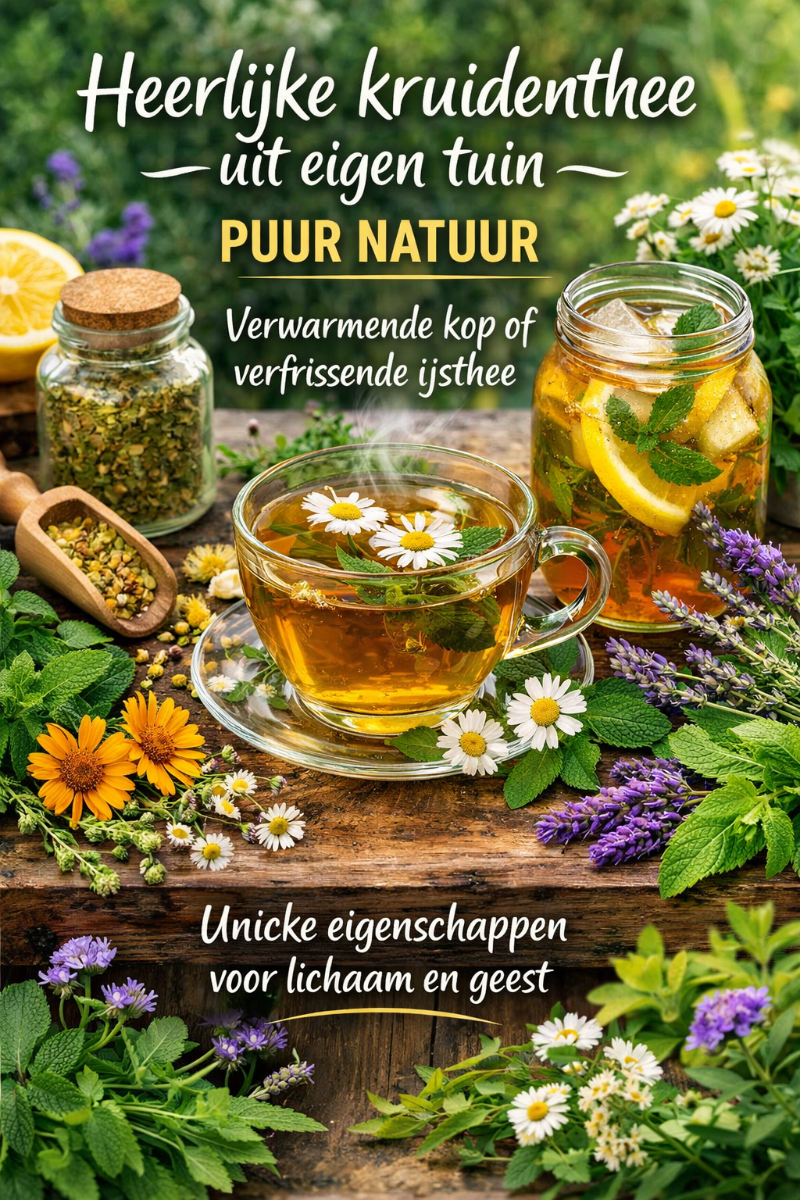 Heerlijke kruidenthee uit eigen tuin/ Blog Bezige Bij