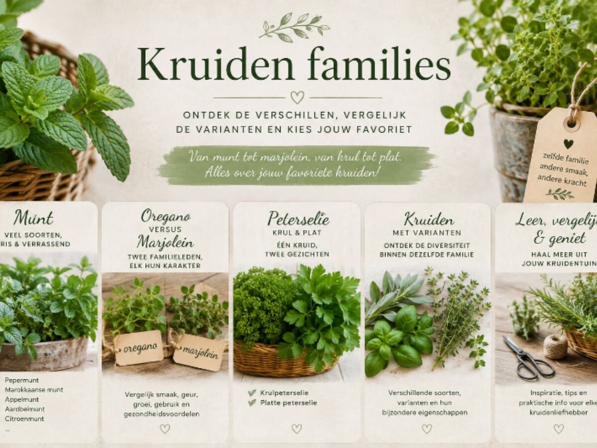 Kruiden families/ Blog Bezige Bij