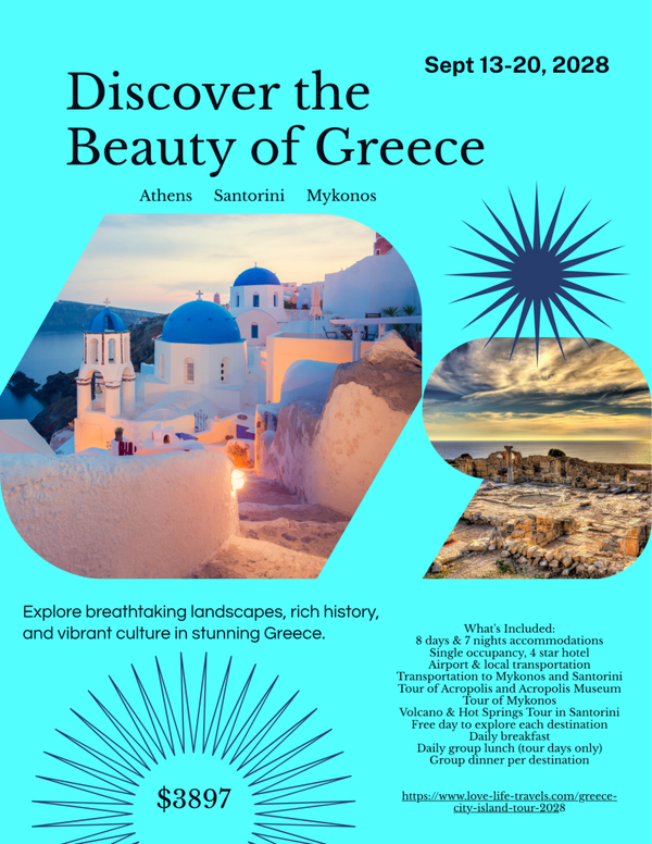 Fall Greece Tour 2028