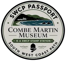 Logo. Combe Martin Museum is a South WEest CoastPath Stamp Station. 