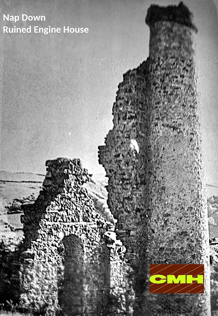 Old Engine House ruins at Combe Martin. 