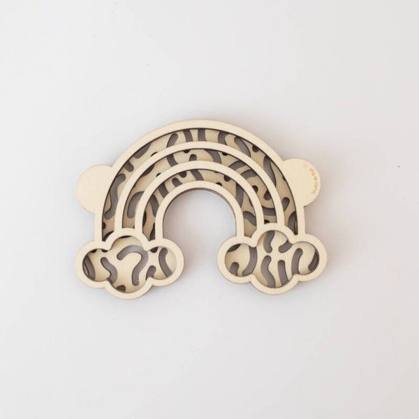 Studio de Rijk - Houten Zeefje | Regenboog