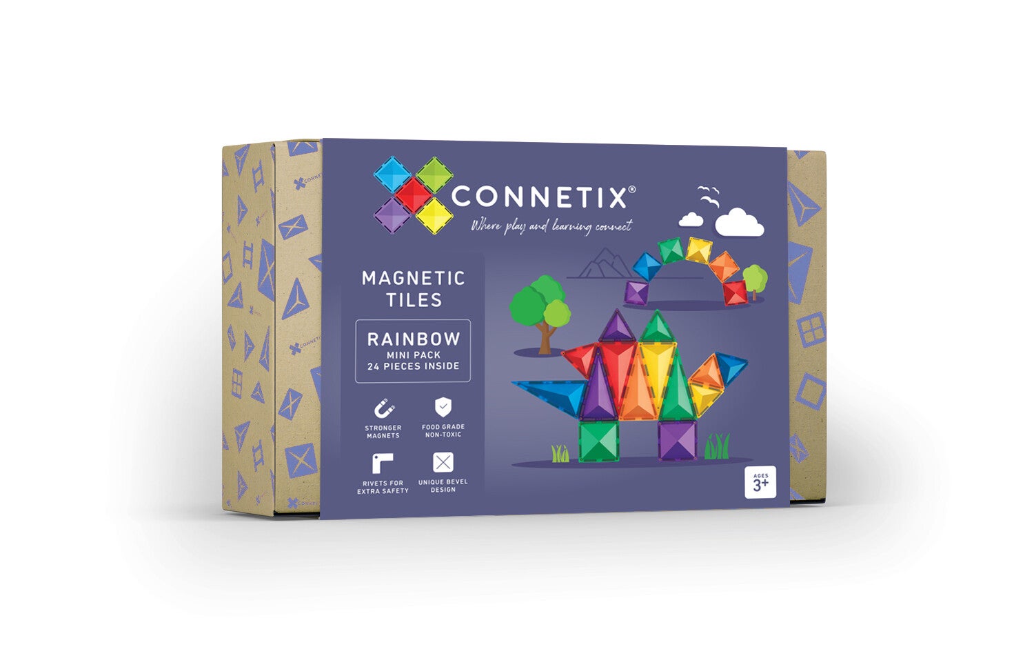 Connetix - Mini Pack | 24 Stuks | Rainbow