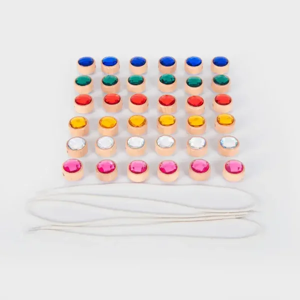 Tickit - Houten Rijgjuwelen | 36 stuks