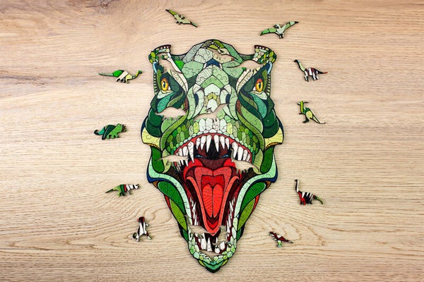 Eco Wood Art - Houten Puzzle S | T-Rex