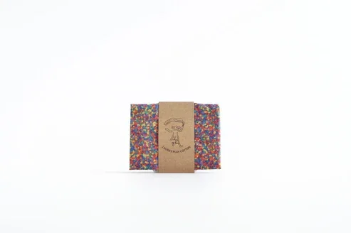 Laura's Play Cotton - Speeldoek | 90 x 90 | Confetti | Rainbow