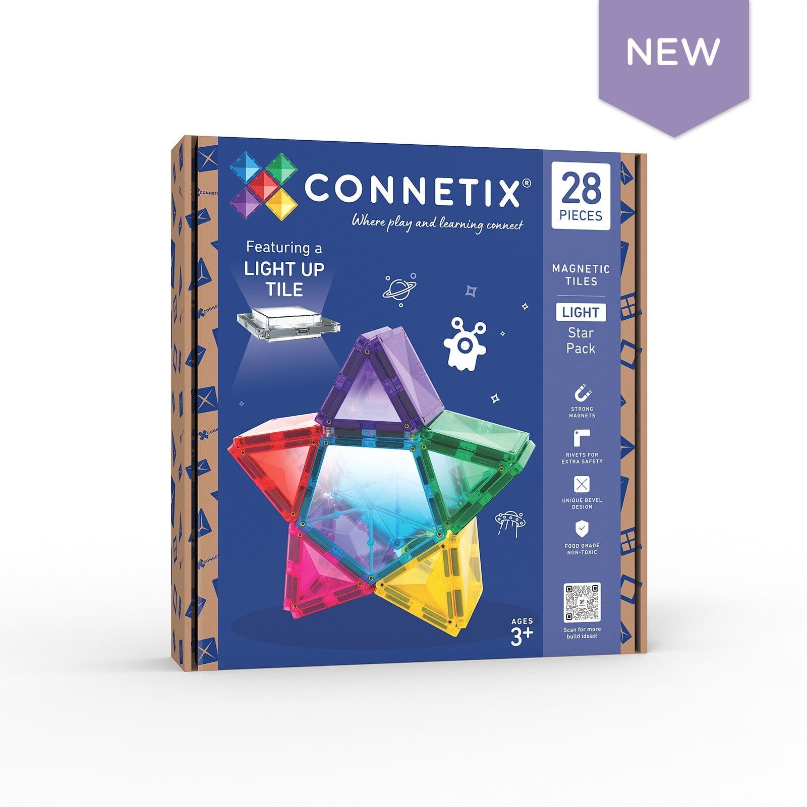 Connetix - Light Star Pack | 28 Stuks