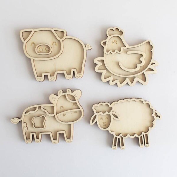 Studio de Rijk - Vulvorm Mini Set | Boerderijdieren | Set 1