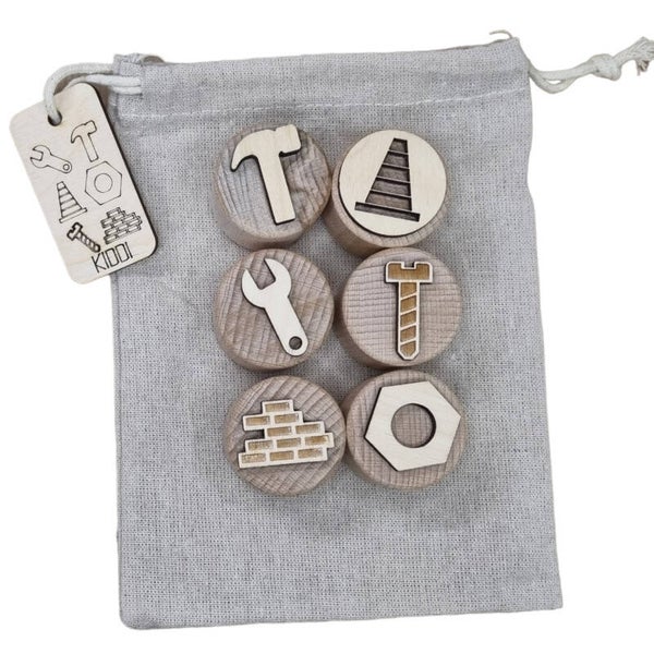 Kiddi - Houten Stempelset | Constructie