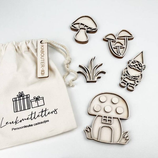 Leukmetletters - Vulvorm Mini Set | Kabouter