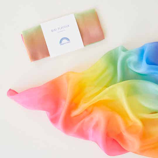 Sarah's Silks - Speelzijde | Mini | Enchanted | Regenboog