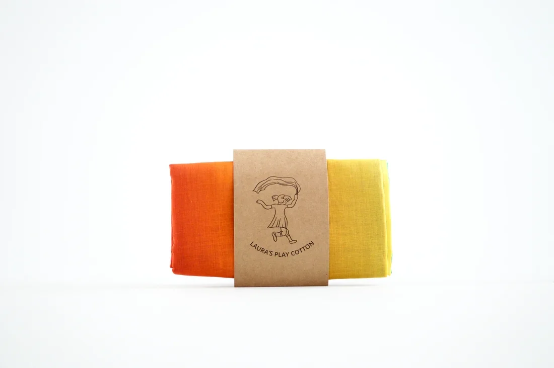 Laura's Play Cotton - Speeldoek | 145 x 145 | Regenboog