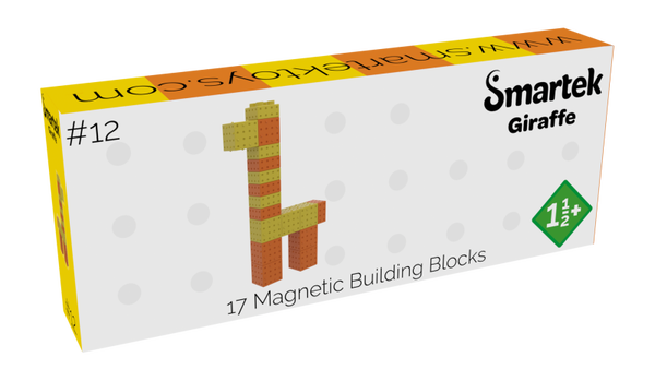 Smartek - Magnetische Bouwblokken | Giraffe | 17 Stuks