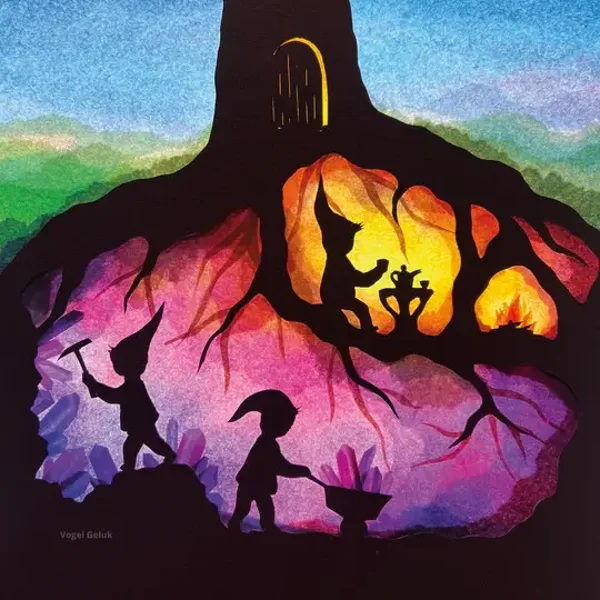 Toverlux - Toverplaat | Vogel Geluk | Dwergen