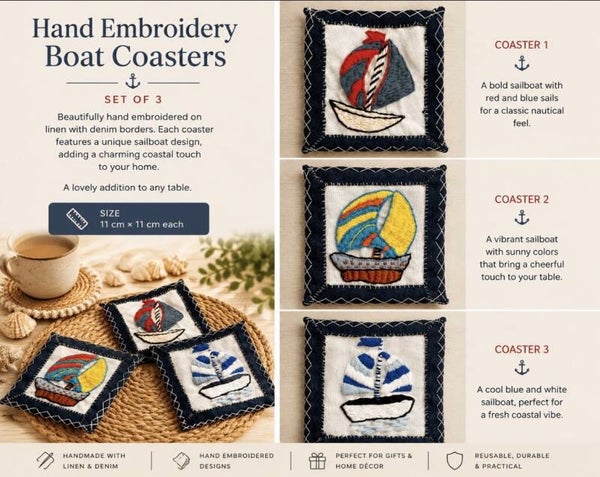 Sailing Boat Coasters