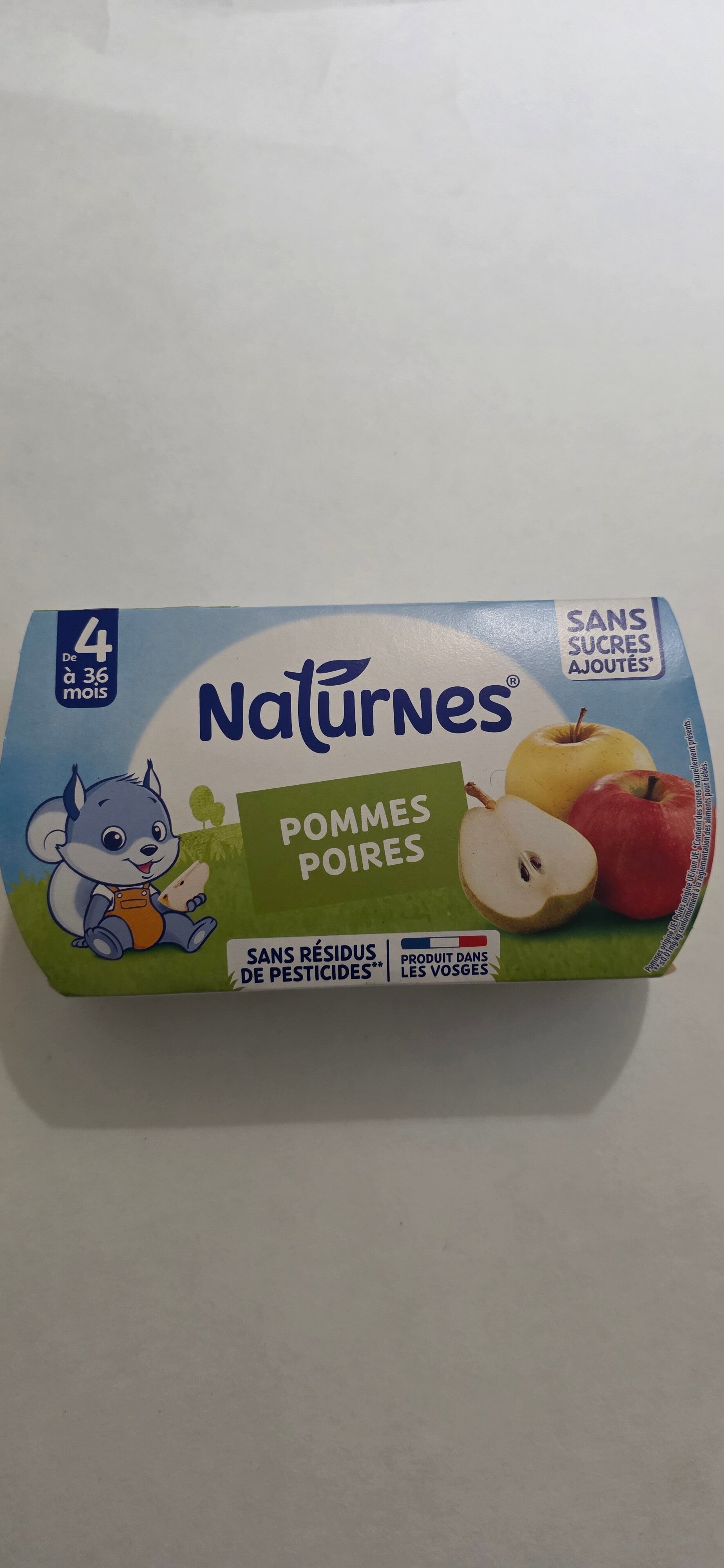Petits pots pomme poire de 4 à 36 mois