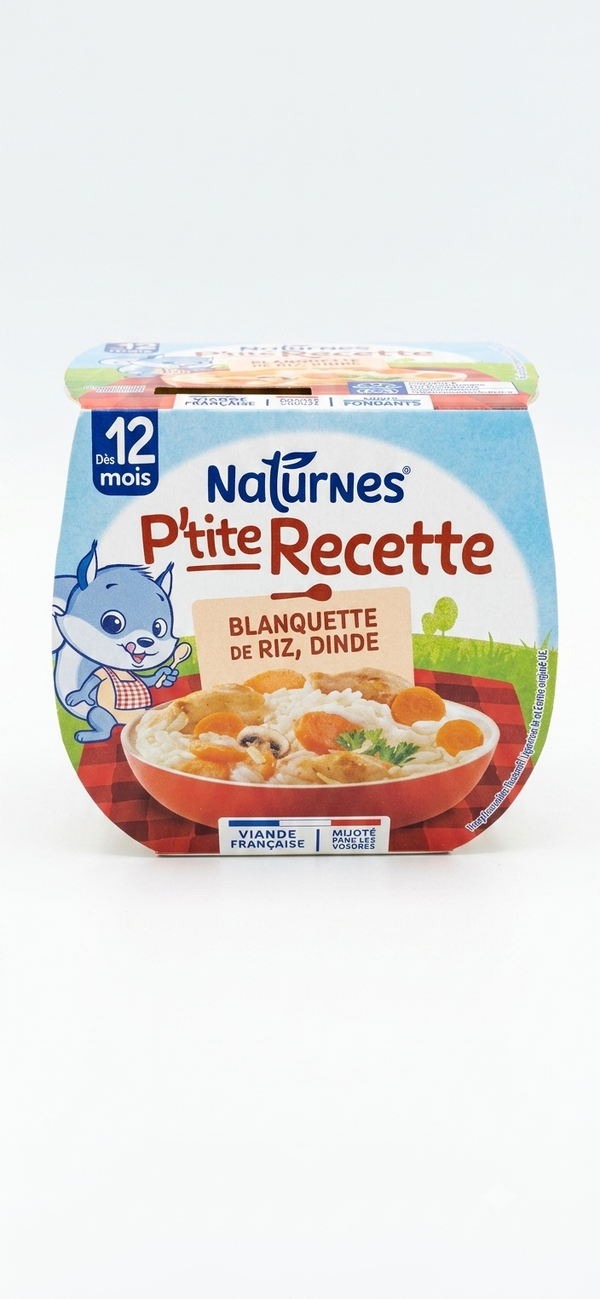 Petit pot Blanquette de riz, dinde Dès 12 mois