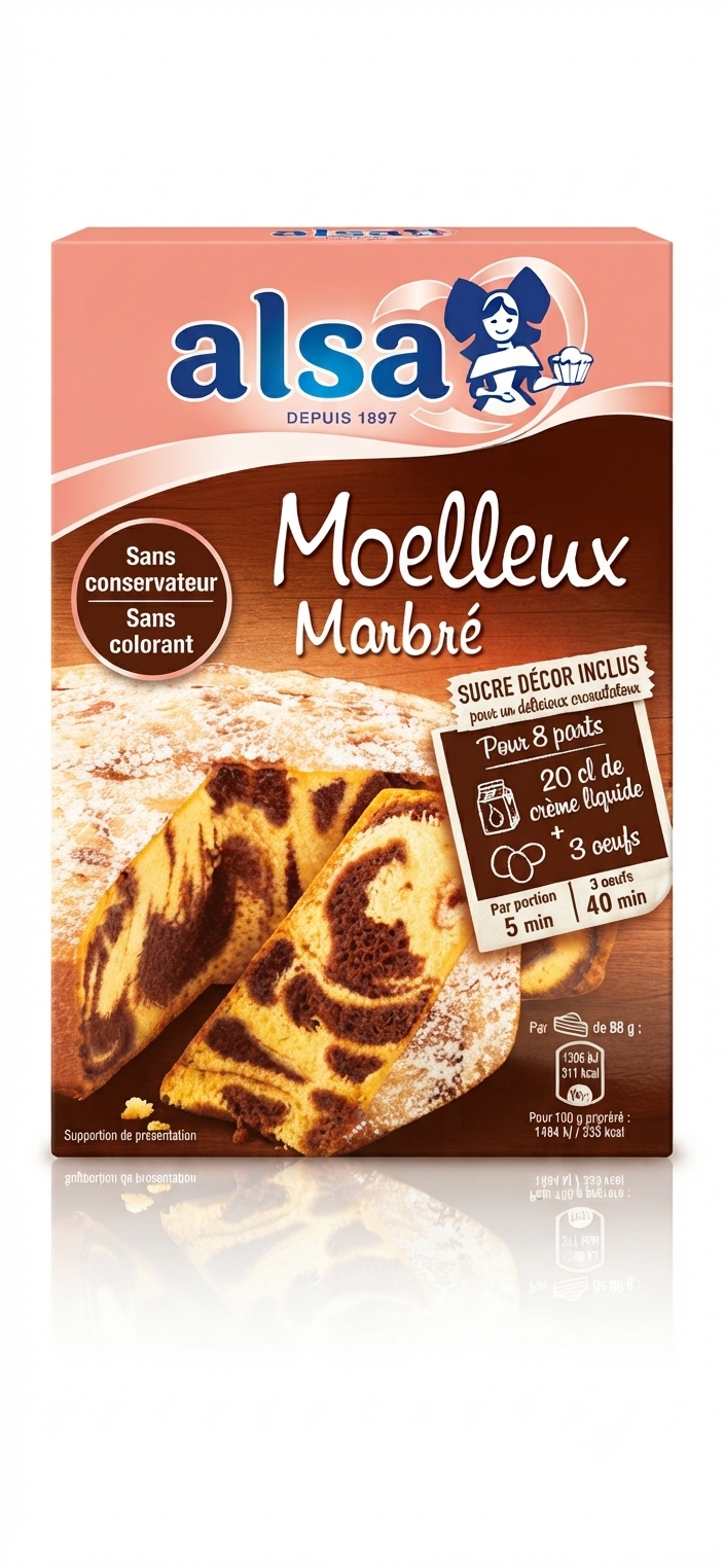Alsa préparation Moelleux Marbré