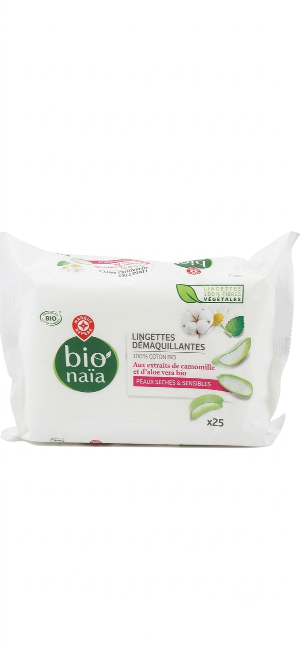 Lingettes démaquillantes Peaux sèches & Sensibles