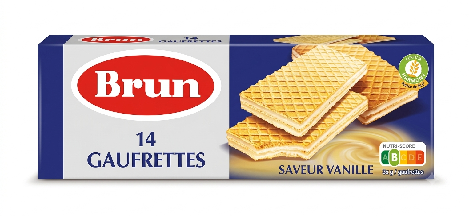 Gaufrettes saveur Vanille