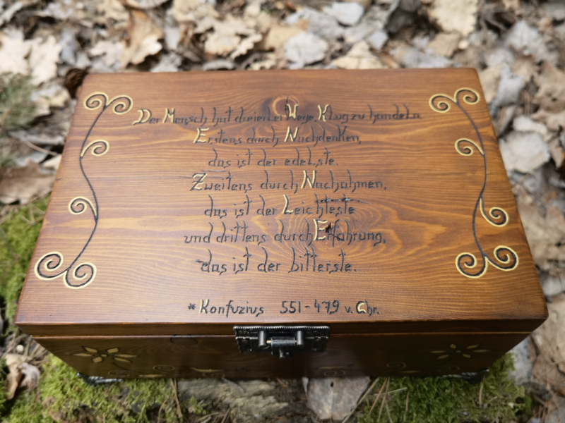 Holz Truhe Unikat