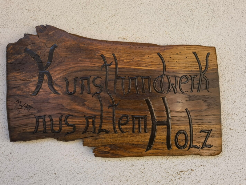 Schild aus altem Holz Unikat