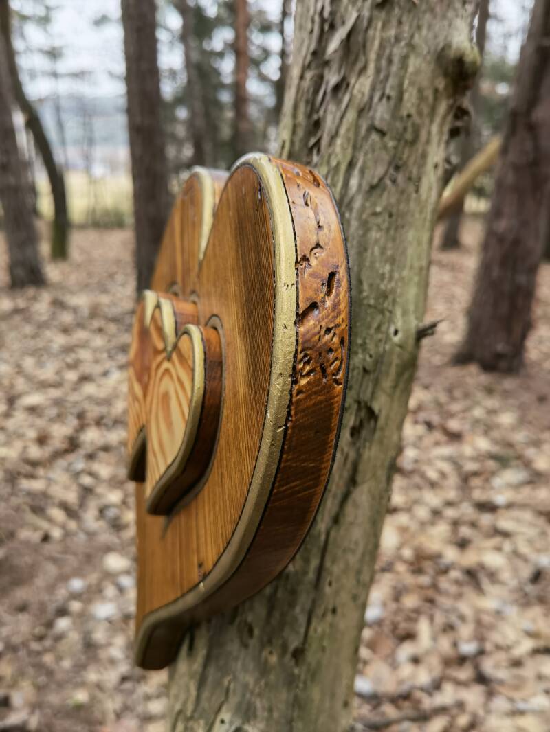 Herz aus Holz Unikat