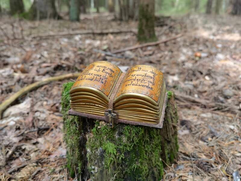 Buch aus Holz Unikat