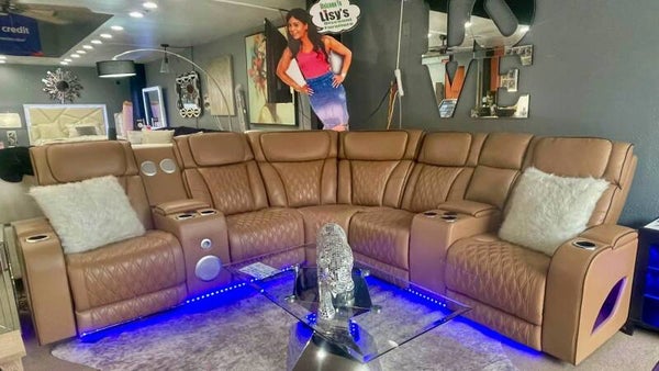 Recliner with LED lights