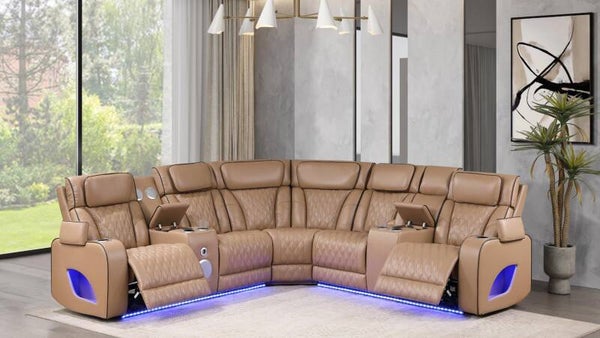 Recliner with LED lights
