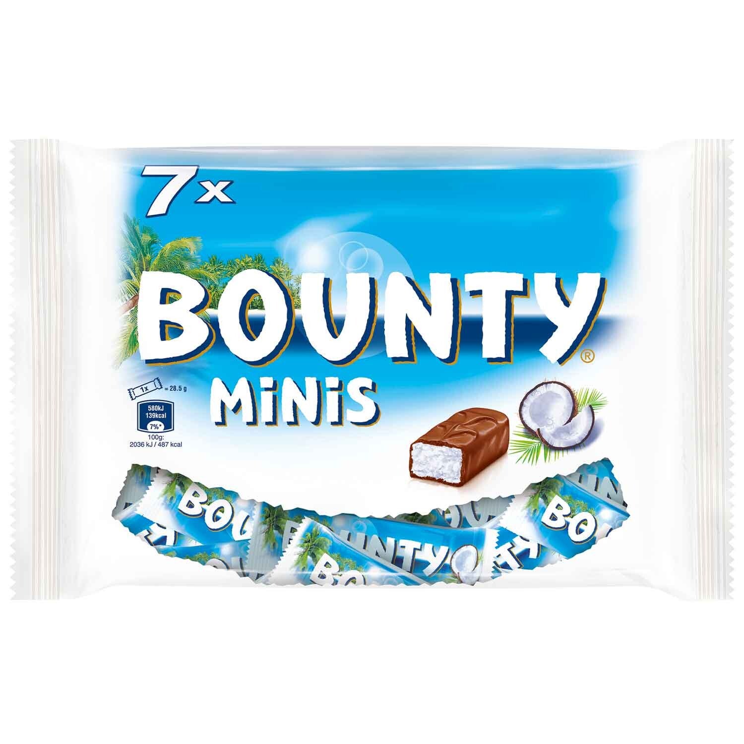 Bounty | Minis | Melkchocolade | Kokos | 7 stuks | 227g