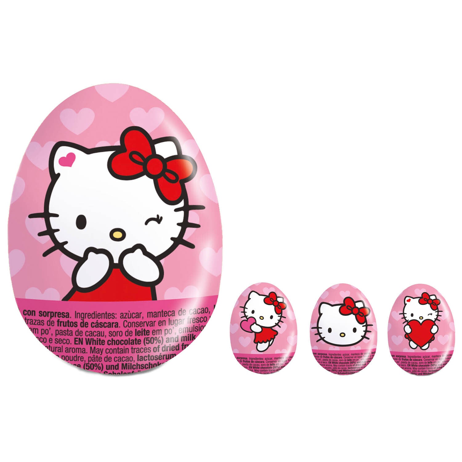 Hello Kitty | Chocolade Ei | + Surprise | Melk en Wit | Glutenvrij | 20g