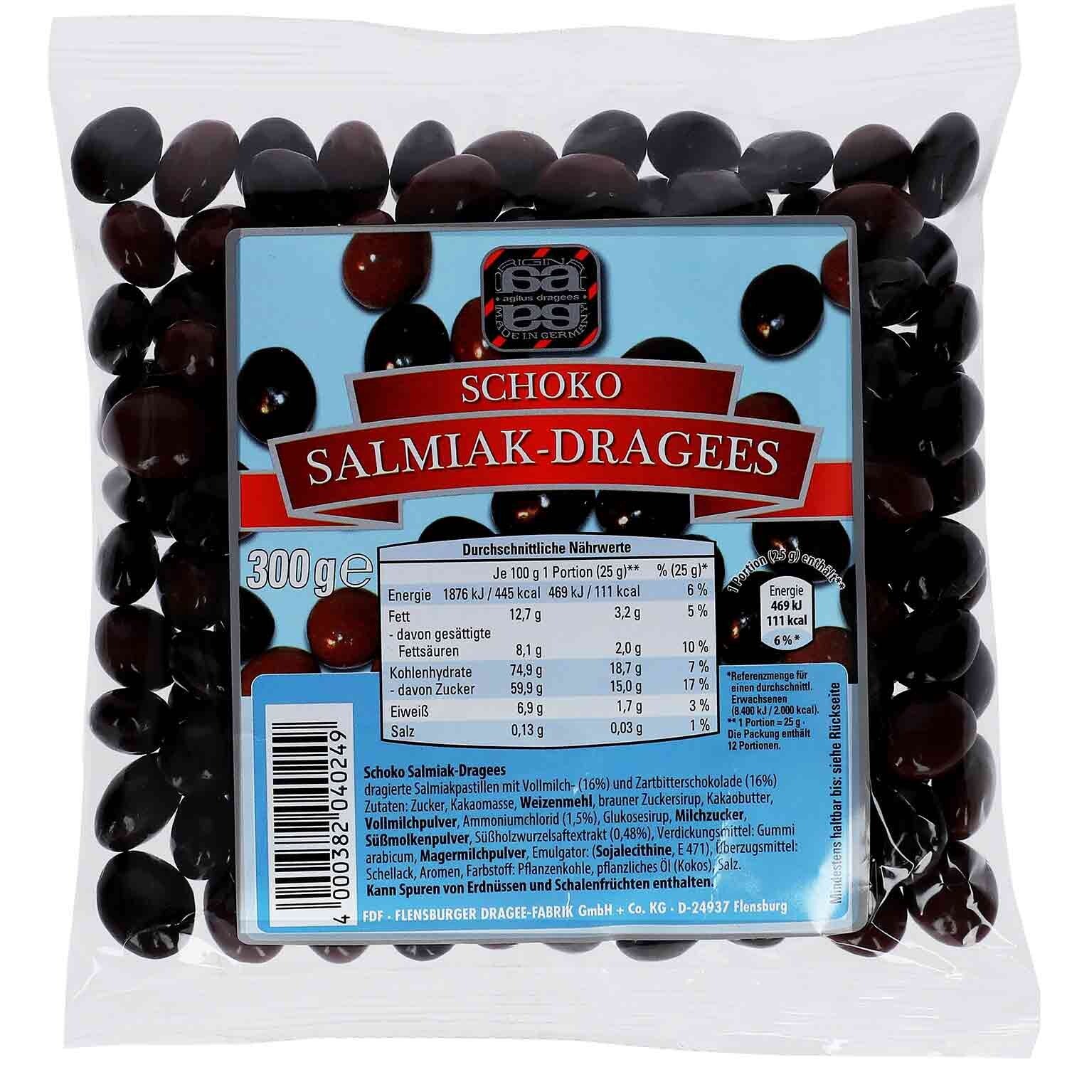 agilus dragees | Chocolade | salmiak dragees | 300g
