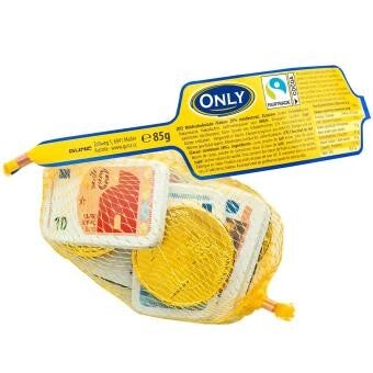 Only | Bankbiljetten en gouden munten | Melkchocolade | 85g