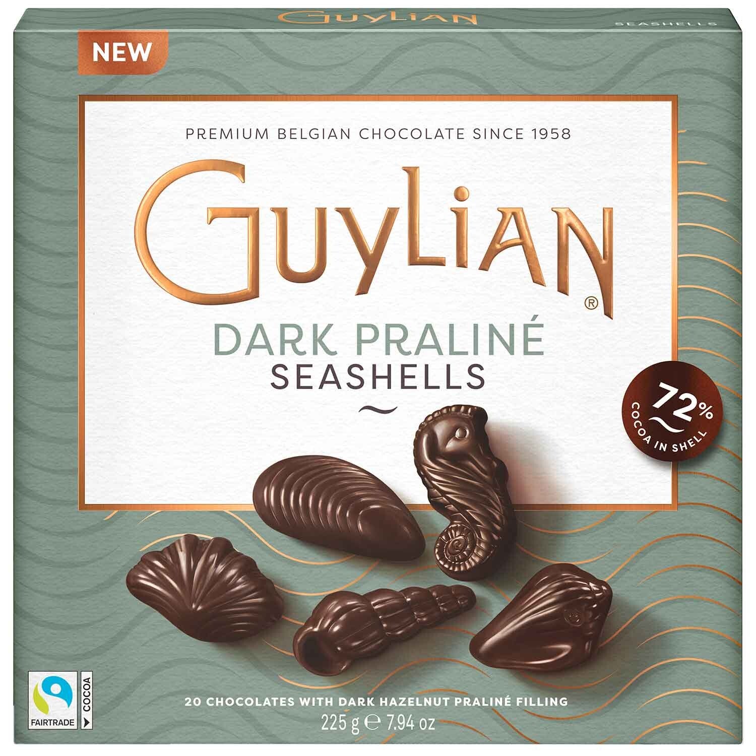 GuyLian Pure Belgische Chocolade Praliné Zeevruchten 225g