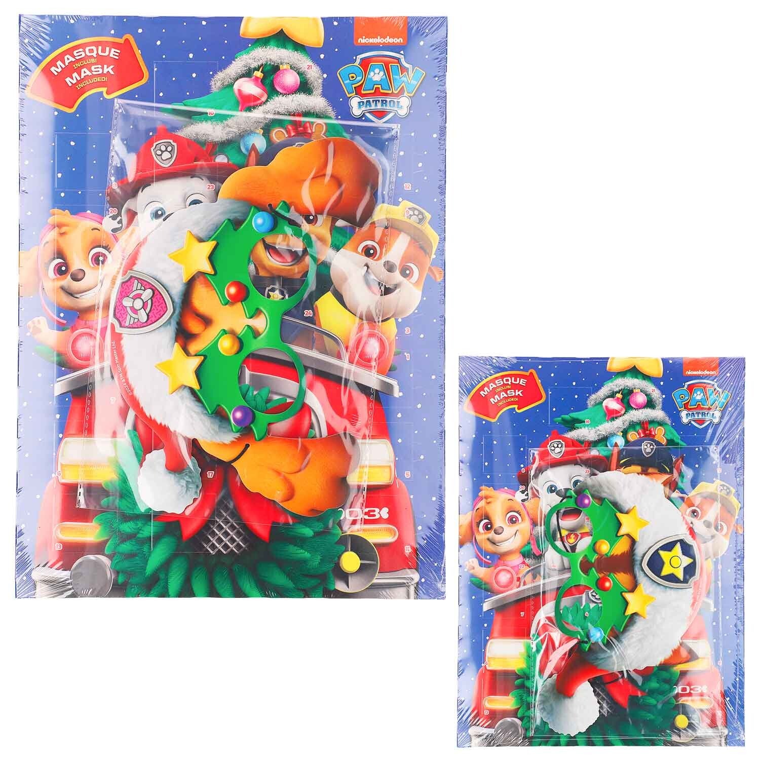 Paw Patrol | Adventskalender + masker | Melkchocolade | 80g