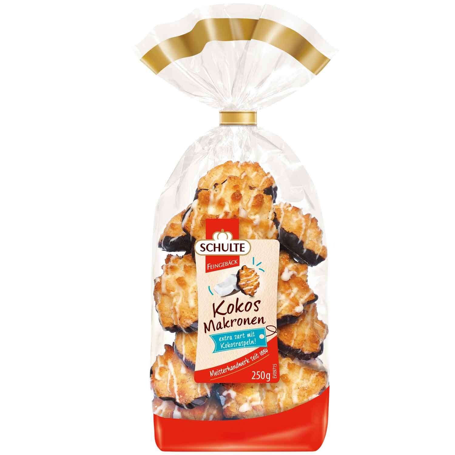 Schulte | Kokos makronen | Pure chocolade | 250g