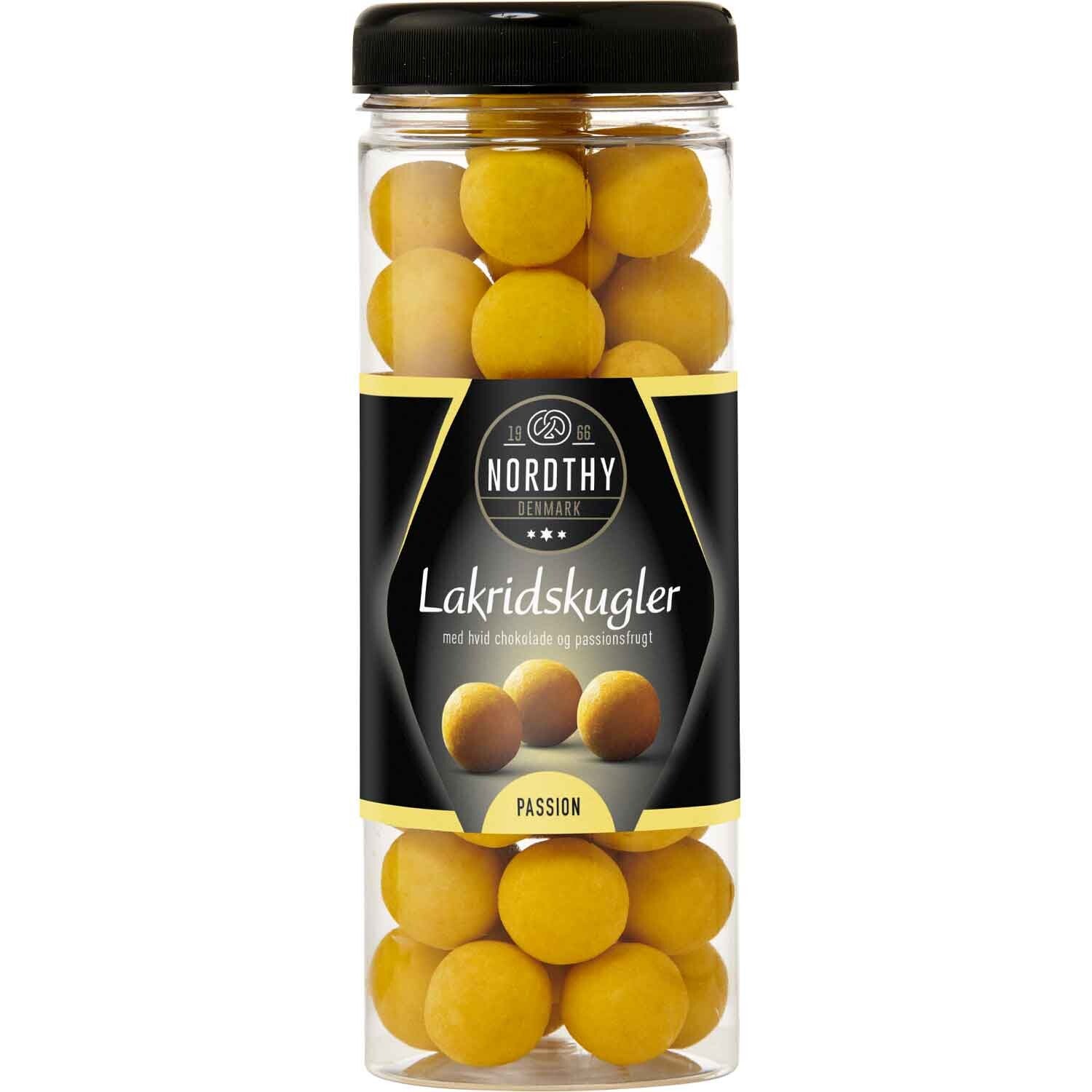 Nordthy | Lakridskugler | Witte chocolade | Passion | 300g