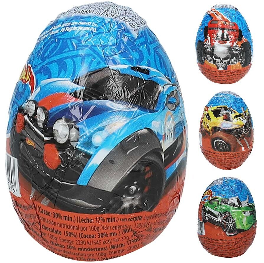 Hot Wheels | Chocolade Ei met Surprise | Glutenvrij | 20g