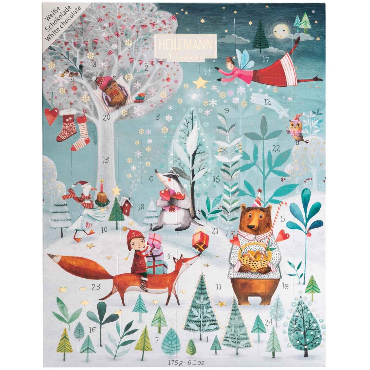 Heilemann Confiserie | Kinder adventskalender | Witte Chocolade | 175g