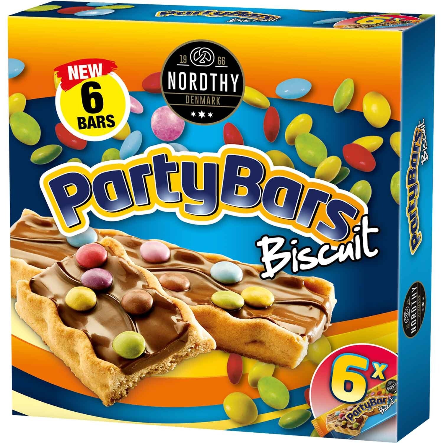 Nordthy | Party Bars | Biscuit | 6x27g | 162g