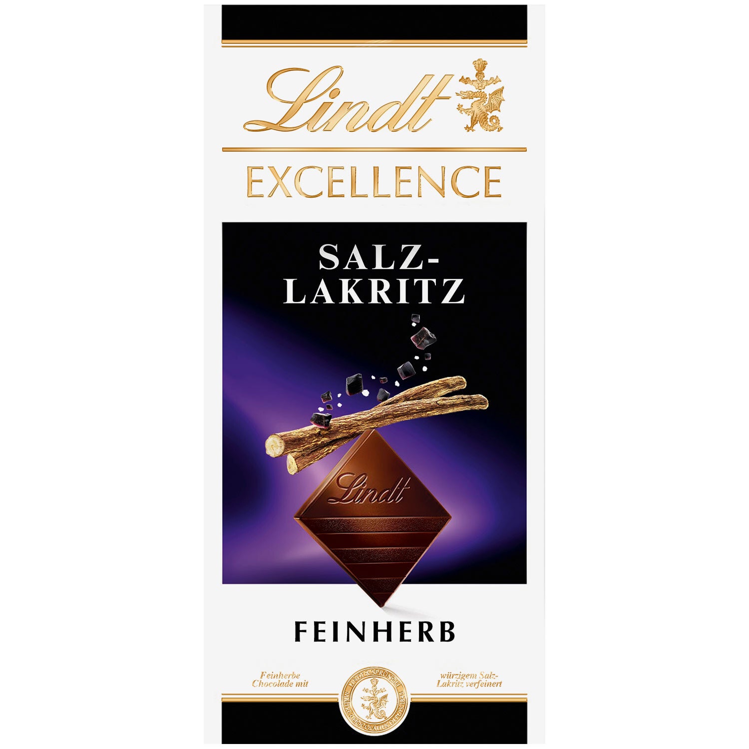 Lindt | Excellence | Zout | Zoethout | Puur | Drop | Chocolade | 100g