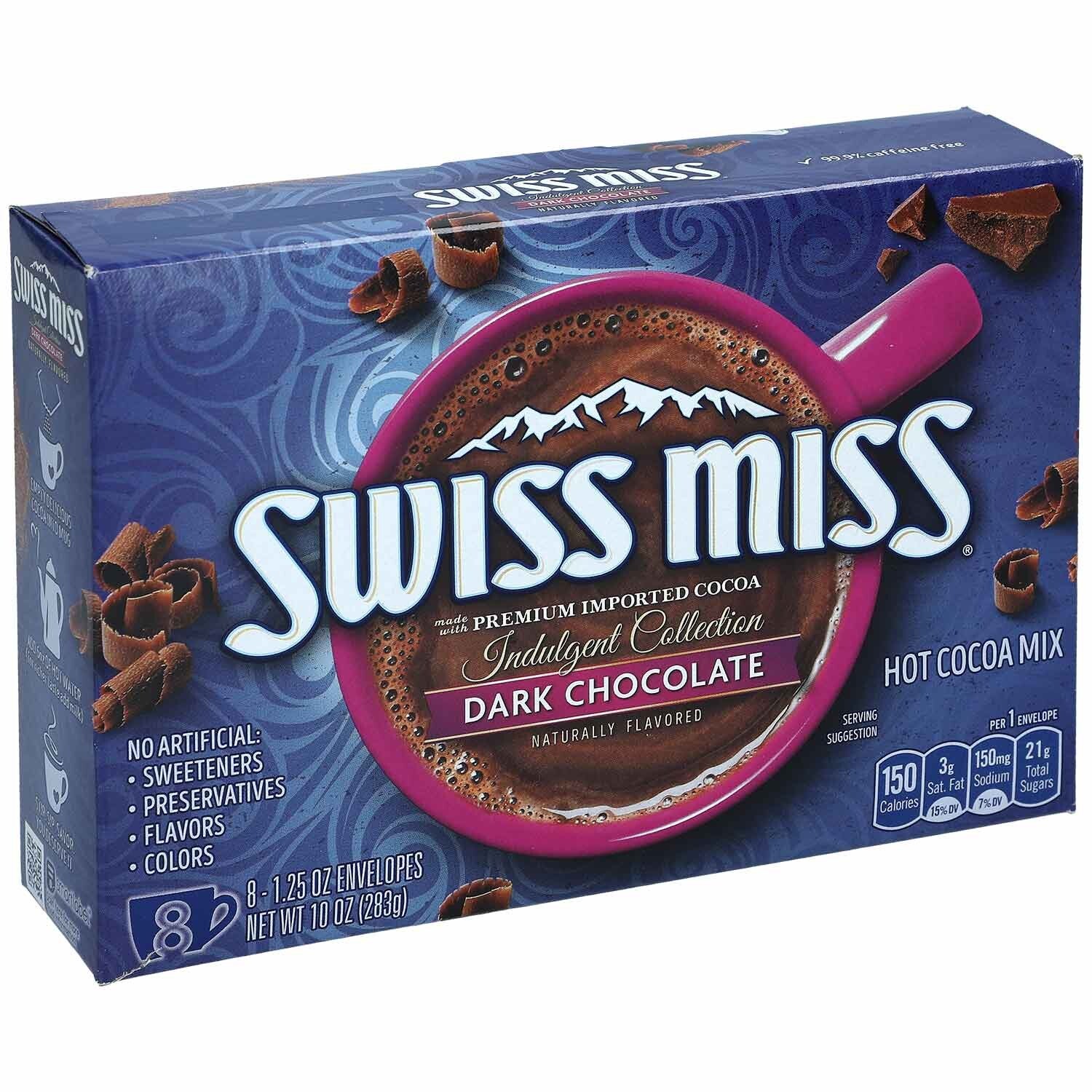 Swiss Miss | Dark Chocolate | Pure Chocolade drink | 8 st | 283g