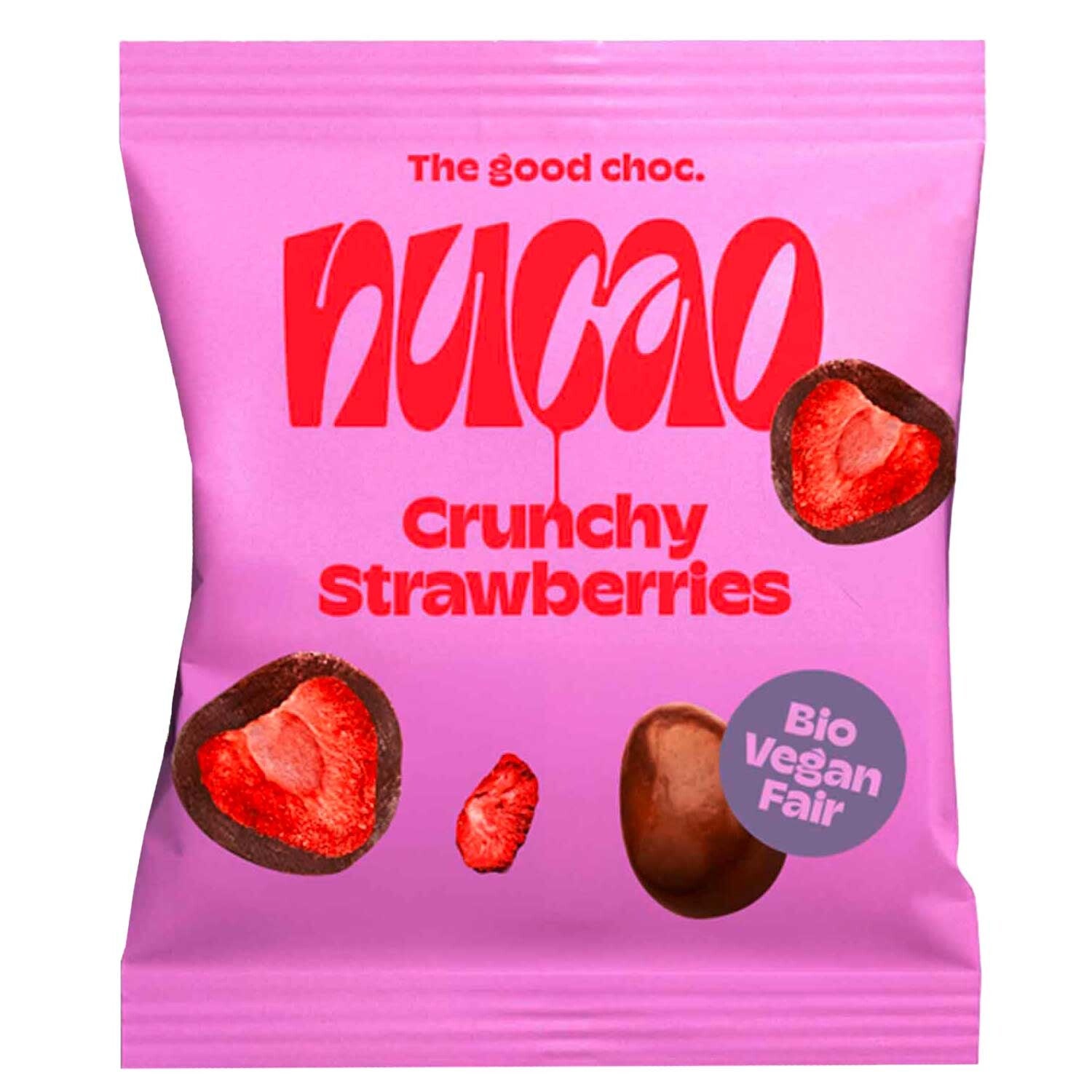 nucao | Crunchy Strawberries | Vegan | Aardbeien | 50g