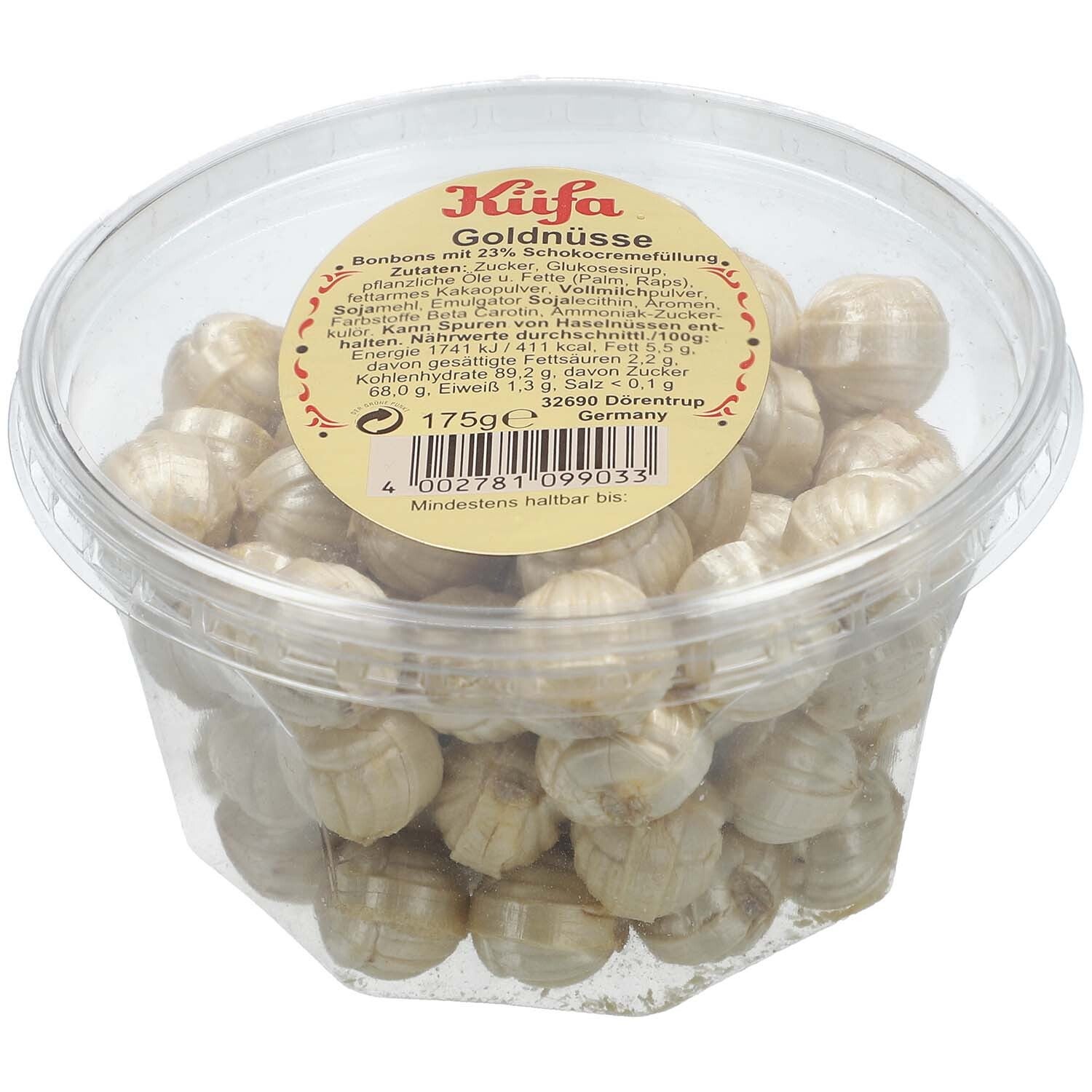Küfa | Goldnüsse | Gouden Noten | Karamel | Chocolade | 175g