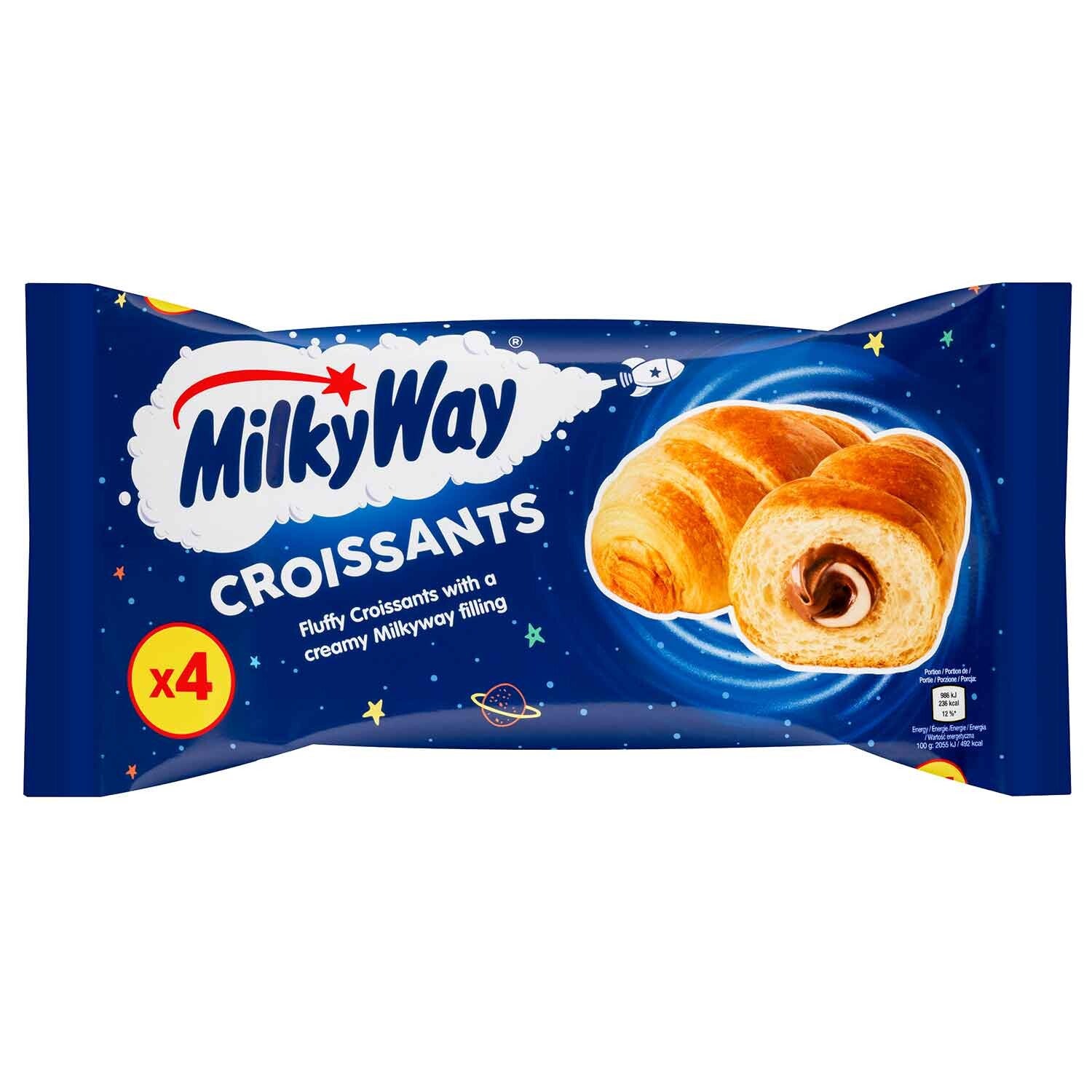 Milky Way | Croissants | 4x48g | cacao en melkroom | 192g