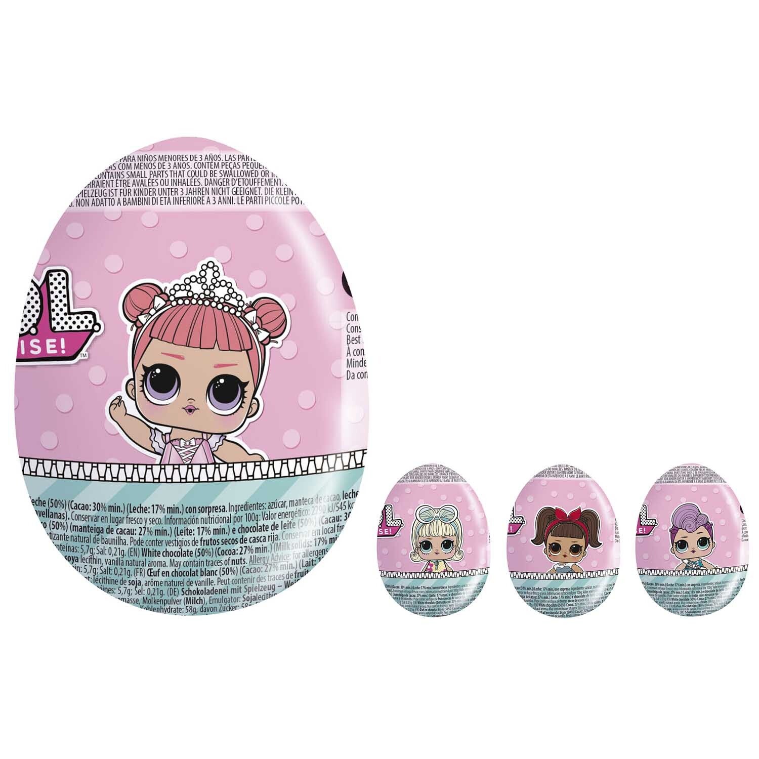 LOL Surprise! | Chocolade ei | Melk en Witte chocolade | 20g