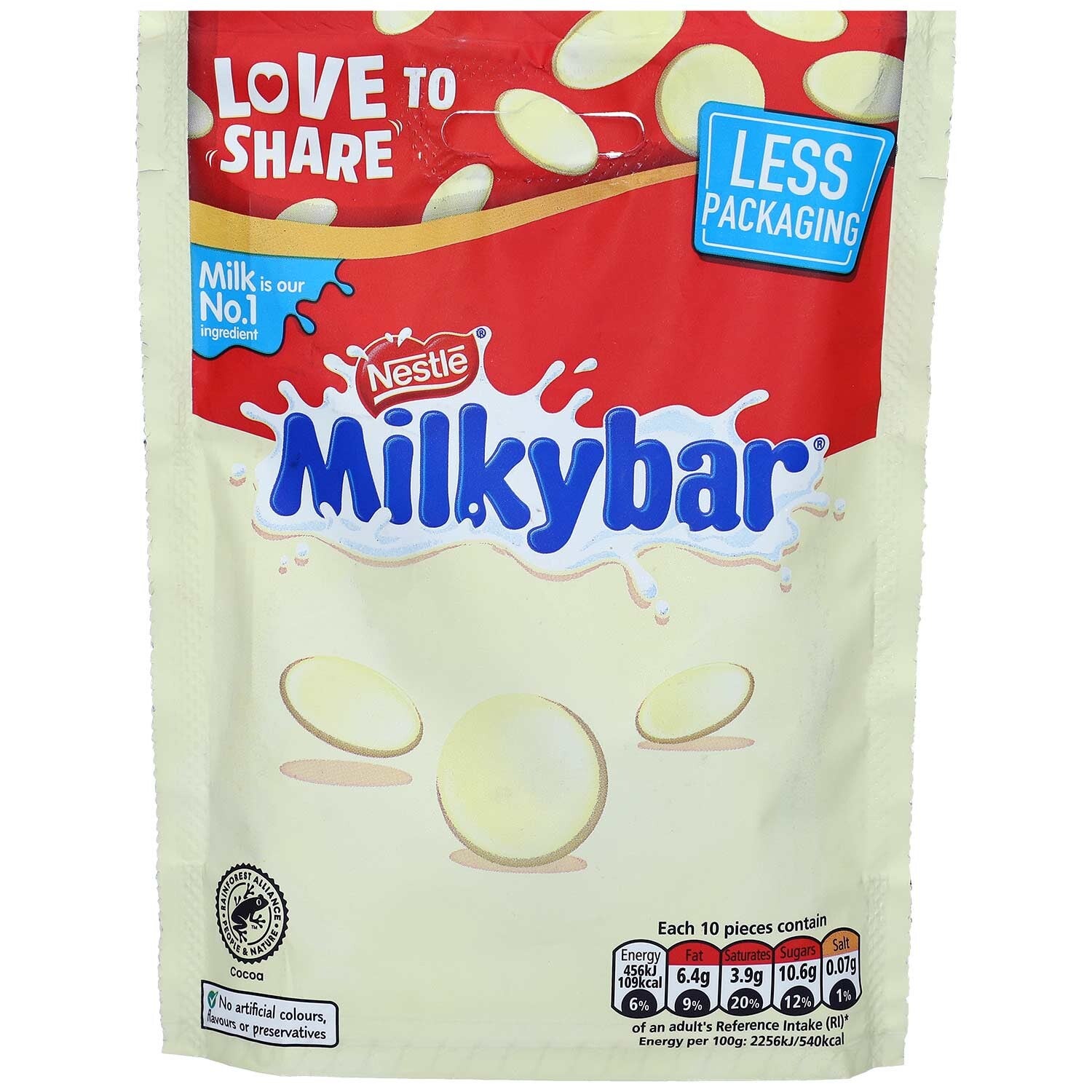 Nestlé | Milkybar | Buttons | Munten | Witte chocolade | 94g