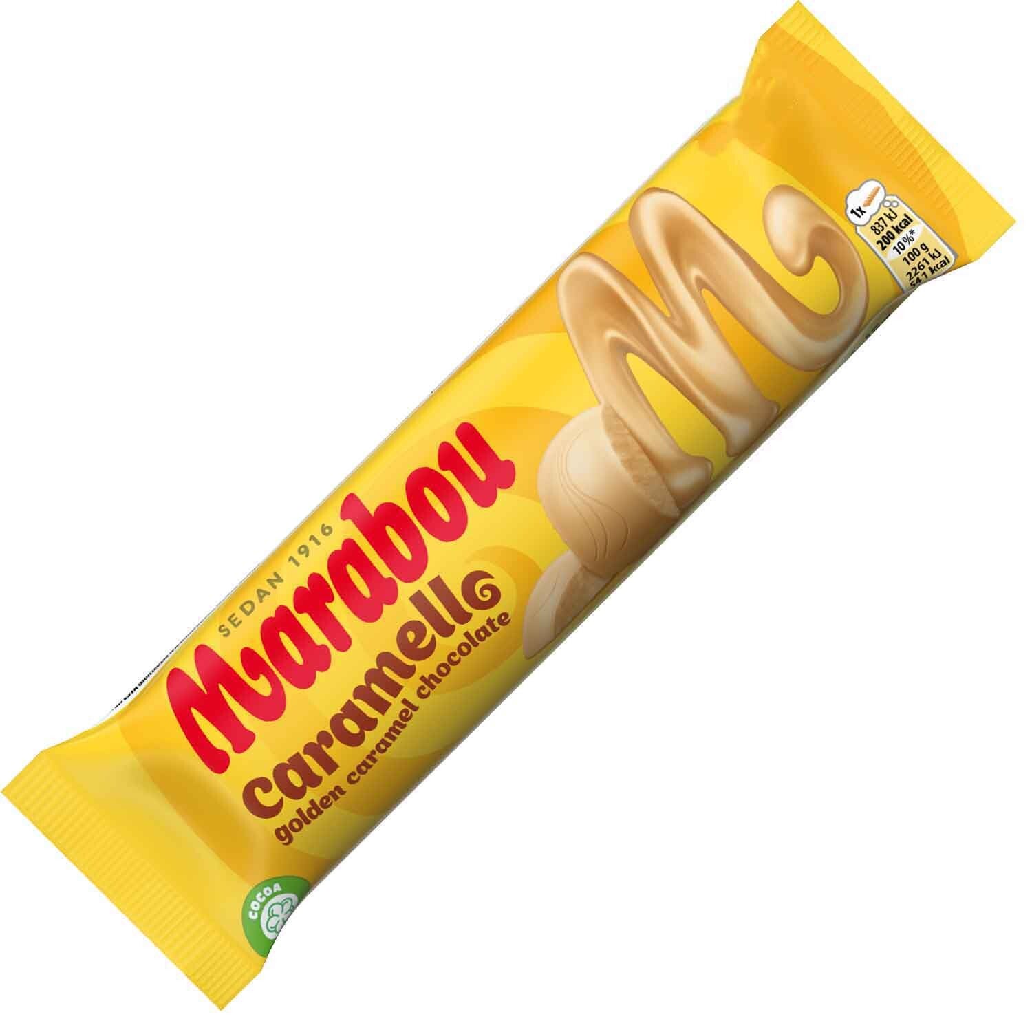 Marabou | Caramello | Witte melkchocolade reep | Karamel | 37g