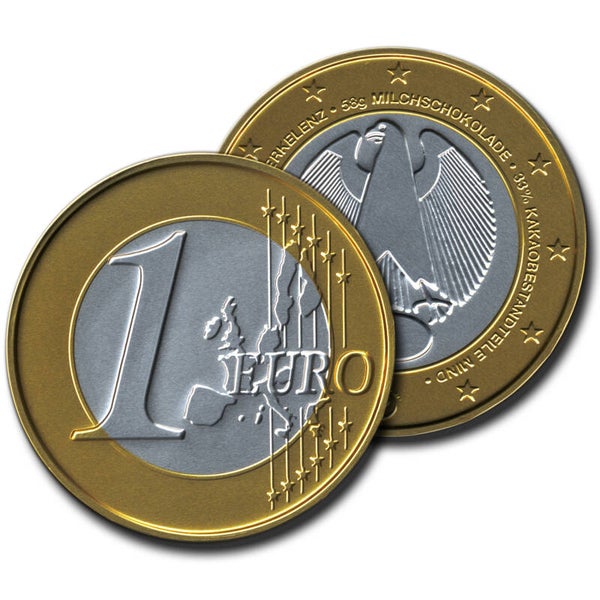 Stereo | Euro munten | Melkchocolade | 58g